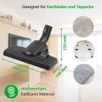 Bodendüse wie Miele 7253830 AllTeQ für 35mm Rohr-Ø Einrastsystem Staubsauger