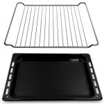 Backblech und Rost Set wie Whirlpool 481010539879 481245819334 für Backofen