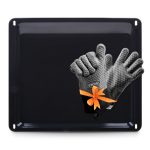Backblech Set wie AEG 342398102 mit 2 Silikon Ofenhandschuhe für Backofen