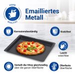 Set Backblech wie Bosch 00359609 430x365mm mit 2 Silikon Ofenhandschuhe