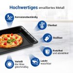 Backblech Set Whirlpool 481010657928 450x375 mm mit 2 Silikon Ofenhandschuhe – Bild 2