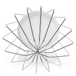 Rührbesen wie Bosch 00650543 Quirl mit 8 Drähten für MUM Küchenmaschine – Bild 2