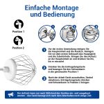 Rührbesen wie Bosch 00650543 Quirl mit 8 Drähten für MUM Küchenmaschine – Bild 6