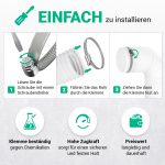 Schlauchschellen Set 10x 50-70mm 9 mm Band Schlauchklemmen für Waschtrockner