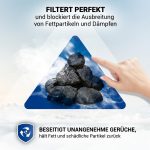 Kohlefilter 2x wie Hotpoint 484000008779 D241 240x230mm für Dunstabzugshaube