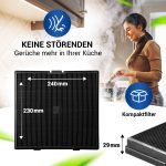 Kohlefilter 2x wie Hotpoint 484000008779 D241 240x230mm für Dunstabzugshaube