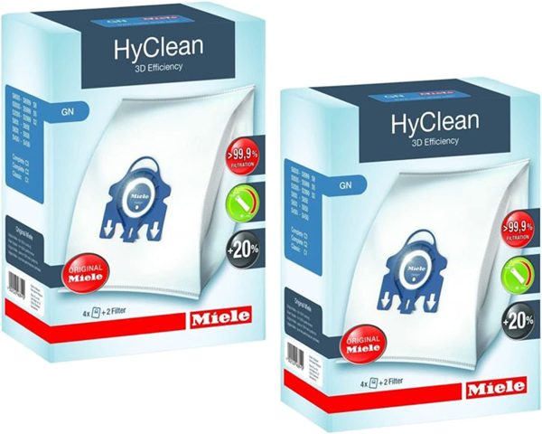 Filterbeutel Set 12x Miele 9917730 TypG/N HyClean 3D Efficiency für Staubsauger