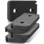 Schaumfilter 5 Stück passend wie Miele 9499230 220x130mm für Trockner