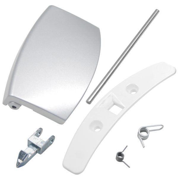 Türgriff AEG 405508555/1 Set silber mit Schließnase für Waschmaschine