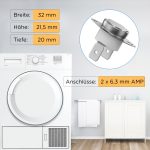Temperaturbegrenzer 160°C wie Miele 5432530 5432531 für Trockner
