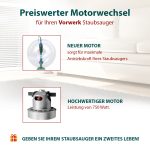 Motor wie Vorwerk 750W für Kobold VK130 VK131 Handstaubsauger