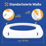 Türgriff wie Electrolux 2061766024 weiß 186x30x78mm für Kühlschrank Gefrierschrank – Bild 6