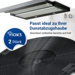 Kohlefilter 2 Stk wie AEG 405509371/2 EFF75 rund 155mmØ für Dunstabzugshaube – Bild 2