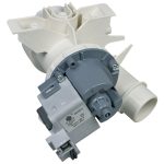 Ablaufpumpe wie Hoover 41018403 mit Pumpenkopf und Sieb für Waschmaschine – Bild 3