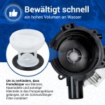 Ablaufpumpe wie Bosch 00144978 mit Kopf und Sieb 30 Watt für Waschmaschine – Bild 4