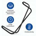 Türdichtung wie Electrolux 14004354302/8 Befestigung mit 4 Haken für Backofen – Bild 4