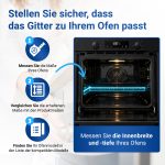 Grillrost Whirlpool 481010657433 445x375mm für Backofen Herd – Bild 3