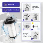 HEPA-Filterzylinder 2 Stück wie Philips 432200524860 für Staubsauger