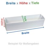 Flaschenfach 494x93mm Bauknecht 481010467619 Absteller für Kühlschrank