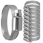 Schlauchschelle Set 10x Klemme 25-40mmØ Chromstahl W2 für Waschmaschine