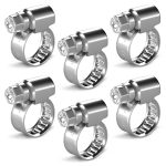 Schlauchschelle Set 6x Klemme 8-12mmØ Chromstahl W2 für Waschmaschine