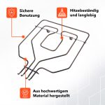 Heizelement oben kompatibel mit Siemens 00471375 Heizung für Backofen