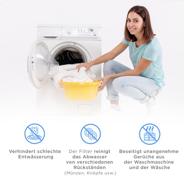 Flusensieb wie Bosch 601996 00601996 095269 für Waschmaschine