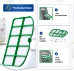 Motorschutzgitterfilter Set 2x wie Kobold Staubsauger VK200 VK220