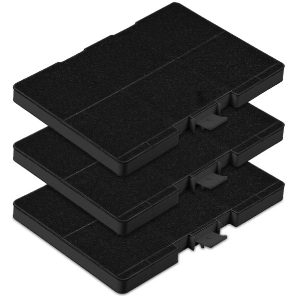 Aktivkohlefilter Set 3x wie Bosch 11026771 DHZ5346 rechteckig für Dunstabzugshaube