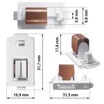 Türverriegelung Whirlpool Bauknecht 481227138462 für Trockner – Bild 2