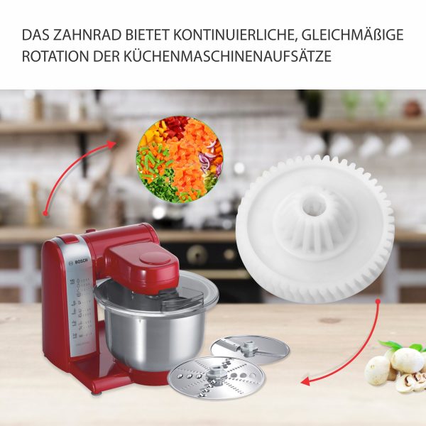 Zahnrad wie Bosch 00177498 für Antrieb Küchenmaschine MUM4
