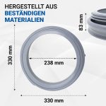 Türmanschette passend wie Miele 6816000 für Frontlader Waschmaschine – Bild 2
