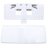 Türgriff Liebherr 7042614 weiß mit Abdeckplatte für Gefrierschrank – Bild 3