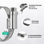 Schlauchschellen Set 2x 32-50mmØ Bandbreite 9 mm für Kühlschränk Trockner