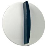 Knebel Stiebel-Eltron 254307 weiß / blau 41mmØ für Durchlauferhitzer