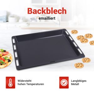 Backblech passend wie Bosch 00434178 465x375x40mm für Backofen