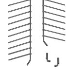 Klappstachelreihe Bosch 00443403 2 Stk Unterkorb für Geschirrspüler – Bild 4