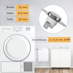 Temperaturbegrenzer wie Miele 5432491 175°C für Heizelement Trockner