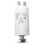 Kondensator 6,3µF 450V mit Steckfahnen und Befestigungsschraube CBB60