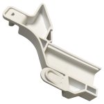 Gefrierfachklappenhalter Bosch 00657908 rechts weiß für Gefrierschrank – Bild 2