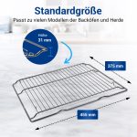 Grillrost passend wie Bosch 00577170 455x380mm für Backofen