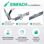 Schlauchschelle Set 2x Klemme 25-40mmØ W2 Chromstahl für Waschmaschine