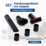Düsenset universal mit 3x Adaptern für 32 / 35 mm Rohr-Ø Staubsauger