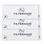 Abluftfilter 3x passend wie Miele 3944711 170x80mm für Staubsauger