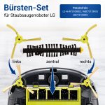 Bürsten Set 3x wie LG ABC73129901 für HomBot 3.0 Staubsaugerroboter – Bild 2