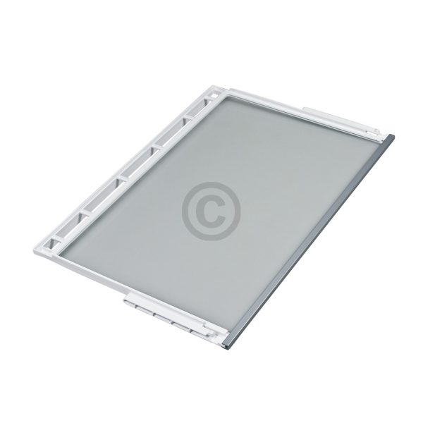 Glasplatte Bosch 748397 Glasunterlage mit Rahmen 471x306mm für Kühlschrank