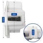 Türverriegelung Bosch 00623797 Türschloss weiß für Trockner – Bild 3