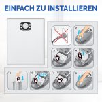 Staubbeutel Set 5 Stück wie Kärcher 2.863-006.0 Filter für Staubsauger