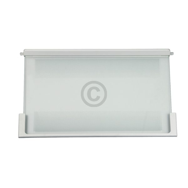 Glasplatte Liebherr 9293037 Glasboden 535 x 330 mm mit Leisten für Kühlschrank
