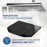 Kohlefilter wie AEG 9029800480 MCFE04 264x235mm für Dunstabzugshaube
